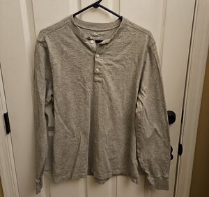J. Crew Heather Gray Long Sleeve Henley